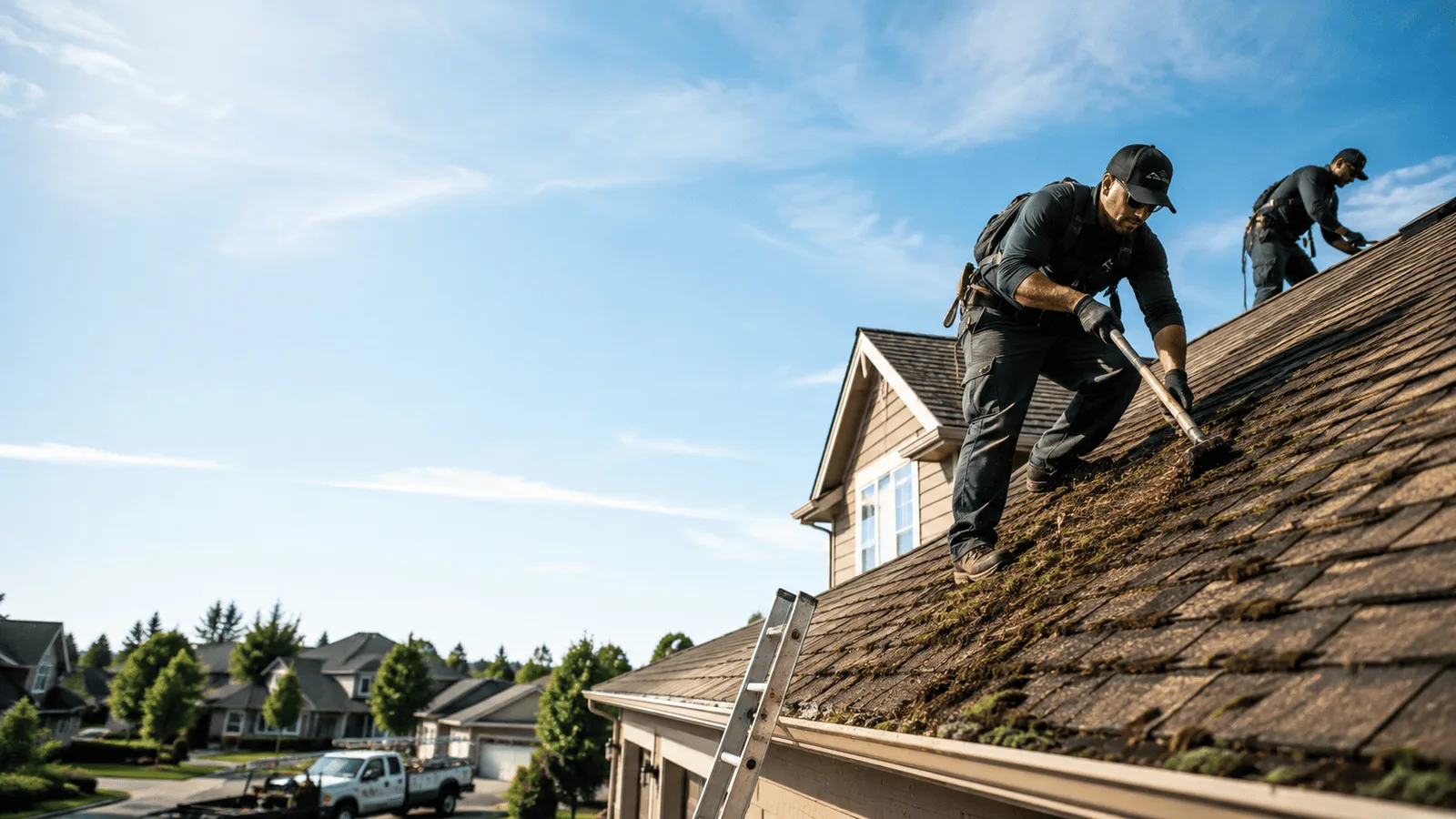 Roof Moss Removal in Belle Rive, IL near me